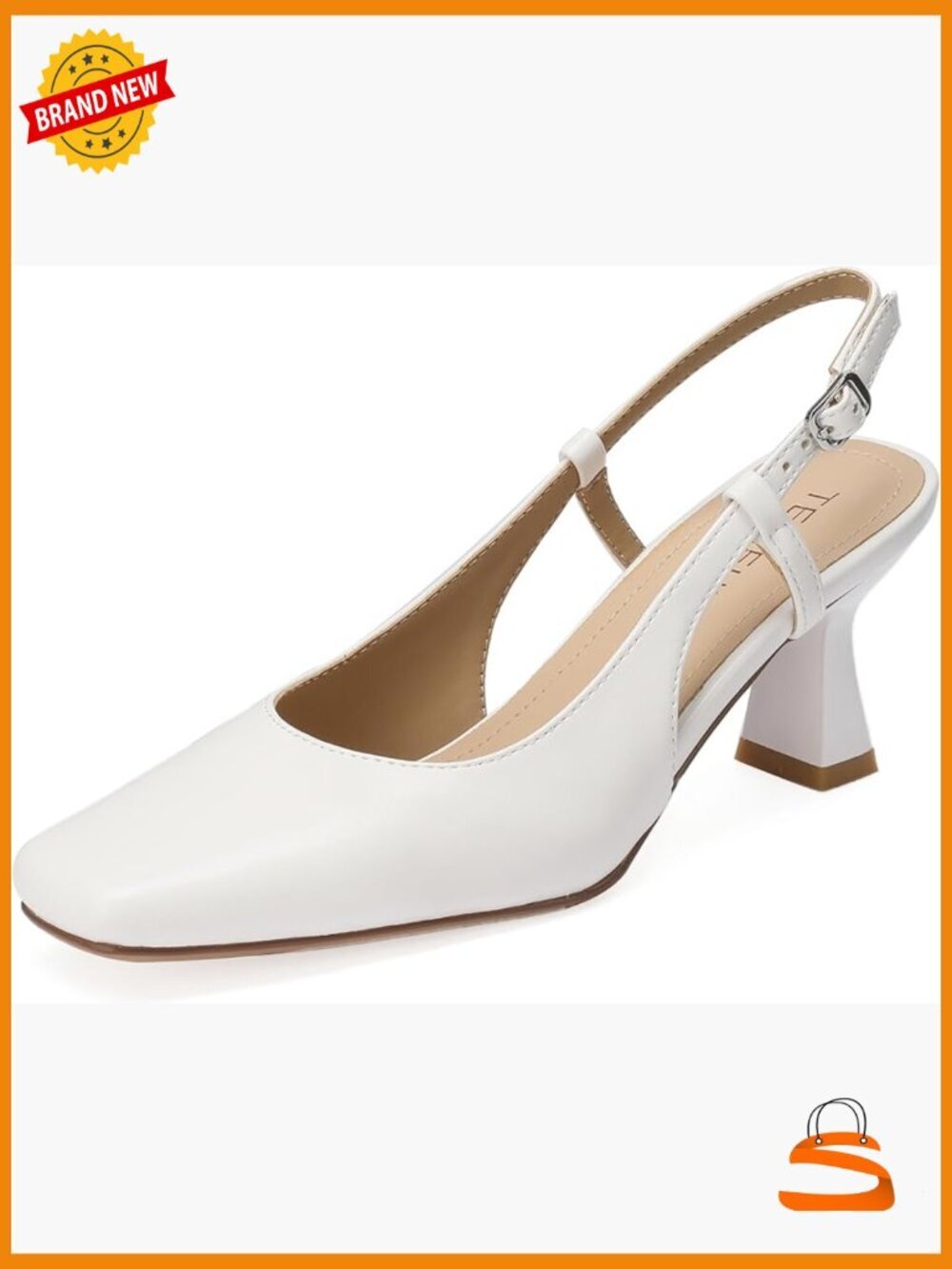 Women's Slingback Kitten Heel Pumps Closed Toe 2.5" Dress Shoes